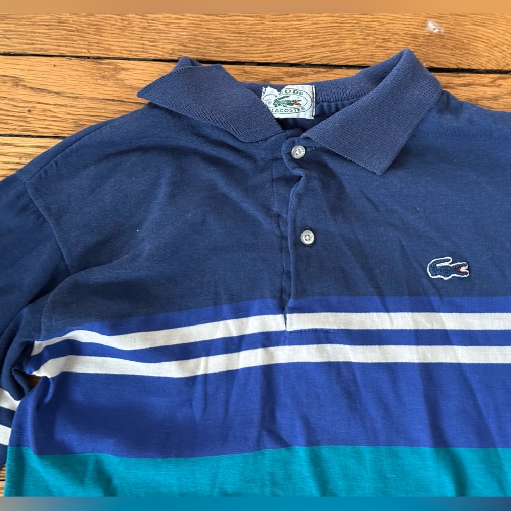 Lacoste x Izod Vintage Polo Shirt - Size Small - Picture 2 of 3